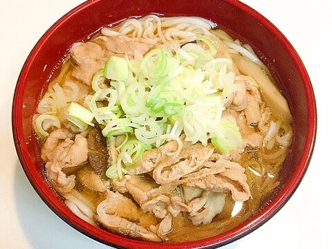 絶品☆干し椎茸の肉うどん